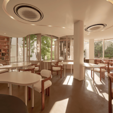 khong gian laluna cafe & brunch harmonie thi cong